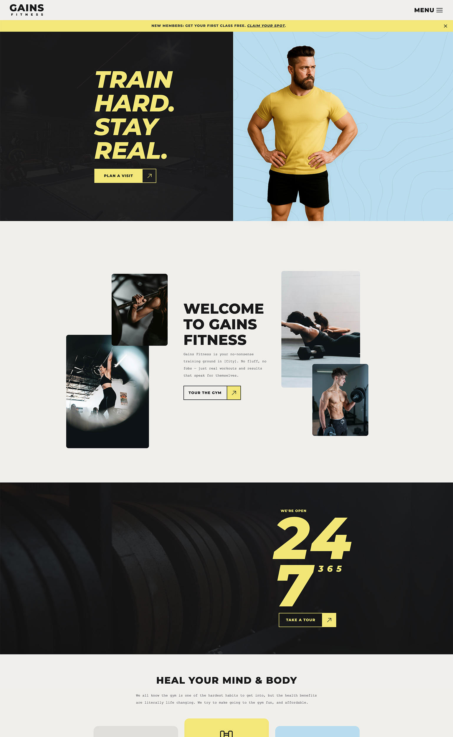 Showit Fitness Website Template